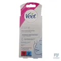 Veet PURE Kaltwachsstreifen – Geeignet für sensible Haut – Anwendung für Gesicht