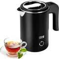 Lebenlang Wasserkocher Reise-Teekocher LBL2319 Schwarz Edelstahl BPAfrei 0,5L