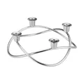 SEASON Kerzenhalter von Georg Jensen, D 26 cm, H 9 cm, Edelstahl