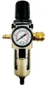 WELDINGER Druckregler Druckluftregler 1/4" mit Filter Wasserabscheider (Wartungseinheit), (Set), schützt Druckluftgeräte vor mechanischen Verunreinigungen und Wasser