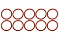 10x O-Ring 34,9x4,2mm kompatibel für DeLonghi Brühgruppen Brüheinheiten ECAM ESAM ETAM EAM EPAM Rot Silikon Dichtung Innen 34,9mm Außen 43,3mm