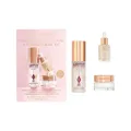 Charlotte Tilbury Immediate Skin Revival + Flawless Base Kit, Magic Serum Crystal Elixir 10ml, Magic Cream 15ml, Setting Spray 34ml