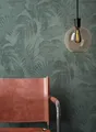 Newroom Vliestapete, Grün Tapete Dschungel Floral - Blumentapete Mustertapete Dunkelgrün Blätter Modern für Schlafzimmer Wohnzimmer Küche, Muster1