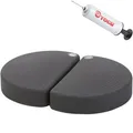 Togu Balance-Pad Aero-Step XL functional, aus Kunststoff, 51 x 37 x 8 cm, schwarz, belastbar bis 200 kg, mit Pumpe