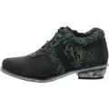 Simen Damen Schnürschuhe 39367-37, 39367-38, 39367-39, 39367-40, 39367-41 SIM-7951A schwarz/grün 40 - Schwarz - 40