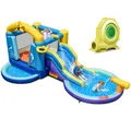 Hüpfburg mit Gebläse & Rutsche Wasserpark mit 2 Pools Springburg