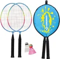 Donic-Schildkröt Kinder Federball Set Junior | Badminton Federballschläger Ball