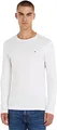 Tommy Jeans Herren Tjm Original Rib Longsleeve Tee Dm0dm04409 Langarm Strickoberteile, Weiß, XL EU