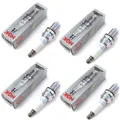 Zündkerze 4 X NGK Platinum BKR6EQUP für Audi A6 BMW 3er 5er X5 Mini Porsche 911