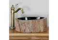 Casa Moro Waschbecken Stein Waschbecken - Fossiles Holz Aufsatzwaschbecken Spa & Badezimmer (Badezimmer Gäste WC), Einzigartiges Naturstein Handwaschbecken MW514015
