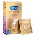 durex Einhand-Kondome Latexfreie Kondome real feel 10 Stück weiß