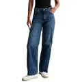 Marc O'Polo DENIM Weite Jeans aus Baumwolle ohne Stretch blau 28