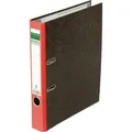 Elba Ordner 10404 RO rado, Karton, A4, 5cm, schwarz marmoriert, Rücken rot