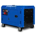 EBERTH 8000 Watt Notstromaggregat Diesel, Stromerzeuger mit 13,9 PS, 4-Takt Dieselmotor, 3-Phasen Stromgenerator mit 1x 400V, 2x 230V, 1x 12V, Automatischer Voltregler AVR, Ölmangelsicherung