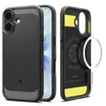 Spigen Rugged Armor Mag MagSafe Case für iPhone 17 - Mattschwarz