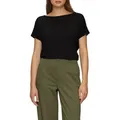 s.Oliver T-Shirt mit Markenlabel schwarz L (40)