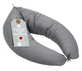 XDREAM Stillkissen XXL 40 x 190 cm | Schwangerschaftskissen, Lagerungskissen, Seitenschläferkissen | 100% Mikrofaser | 60 Grad waschbar | Bändern zum Knoten | Öko-TEX® | 190 x 40 cm