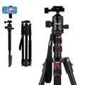 Rollei Compact Traveler No. 2 Stativ Schwarz, 180cm Stativ Kamera 360° Kugelkopf Kompaktes Aluminum Reisestativ mit Einbeinstativ Funktion Dreibeinstativ für DSLR Kamera Fotostativ mit Handyhalterung