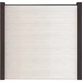 GroJa Steckzaun Solid Quadratisch 180 cm x 180 cm x 1,9 cm Bi-Color Sand