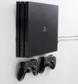 Floating Grip Wandhalterung PS4Pro 2xController schwarz