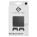 Floating Grip Wandhalterung PS4Pro 2xController schwarz Multimedia-Technik