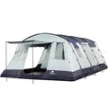 CampFeuer Zelt XtraL für 6 Personen | 5000 mm Wassersäule | Dunkelblau/Grau | XXL Tunnelzelt mit Vorraum, Fest vernähter Boden | Gruppenzelt, Campingzelt, Familienzelt, Outdoor Zelt, Festivalzelt