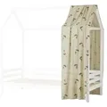 Hoppekids Hausbett-Vorhang 90x200 cm   ¦ grün ¦ Maße (cm): B: 98 H: 195
