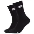 Socken Unisex, Skechers 2pk Tennis Cushioned Socks, Schwarz