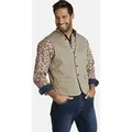 Jan Vanderstorm Anzugweste TORELL Freizeitweste in Jeans-Optik beige|braun 3XL (66)