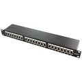 LogiLink Professional PrimeLine Cat.6 (250 MHz) Patchpanel - Verteilerfeld, 19", STP (geschirmt) 24-Port (RJ45)