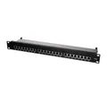 LogiLink NP0048 Netzwerk-Patch-Panel (Patchpanel 19 Einbau Kat.6 STP 24 Ports, schwarz)