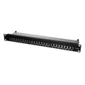 4052792027280 19 inches Cat.6 Patch panel 24 ports, STP, black LOGILINK