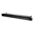 LogiLink Patchpanel 19 Einbau Kat.6 STP 24 Ports, schwa # NP0048