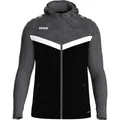 Jako Kapuzenjacke Iconic Herren schwarz anthrazit Gr L - Weiß/Grau/Schwarz - 176
