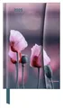 N NEUMANNVERLAGE - Flowers 2025 Diary, 10x15cm, Taschenkalender mit Magnetverschluss und Lesebändchen, Tasche für Visitenkarte, Jahres- und ... internationales Kalendarium: Magneto Diary