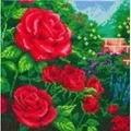 Craft Buddy CAK-TK1M - Crystal Art Perfect Red Rose Thomas Kinkade Kit 30x30cm / Crystal Art / Spiele (außer Software)