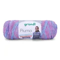 Gründl Wolle Piuma, Häkelwolle Baumwollmischgarn, Strickgarn mit Farbverlauf, 100g, Nadelstärke 5 bis 6 mm (07)