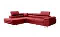 Luxusbetten24 Schlafsofa Designer Sofa Aston Kunstleder, mit Stauraum und Schlaffunktion