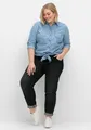 sheego Große Größen: Schmale High-Waist-Jeans in Curvy-Schnitt ANNE, black Denim, Gr.40-58 14987700341