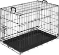 tectake® Hundekäfig-Gitterbox Luna klappbar, mit 2 Tragegriffen abgerundete Ecken
