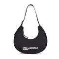 KARL LAGERFELD JEANS, Damen, Essential Nylon Moon Bag, Schwarz, One size