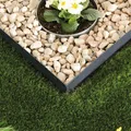 bellissa Rasenkante metall Beeteinfassung Mähkante 118x12,5 cm anthrazit 99735