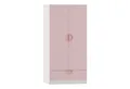 en.casa Kinderkleiderschrank »Sandnes« mit Schublade 123x60x40 cm Rosa/Weiß