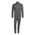 adidas Herren SPORTSWEAR BASIC 3 STRIPES TRICOT TRACKSUIT, grey six, M