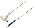 DC AKW 5021 - Adapterkabel, gewinkelt, 2000 mm, DC-Stecker auf freies Ende