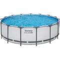 Steel Pro MAXTM Solo Pool ohne Zubehör Ø 457 x 122 cm, lichtgrau, rund