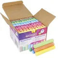 Westcott Kreide 100 Stück Bunt | Vorteilspack Tafelkreide mit 1,2cm ⌀ in leuchtenden Farben | staubarm & leicht abwischbar | 8,5cm lange Kreidestifte | E-744987 00