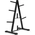 Tectake Hantelscheibenständer  Mit 7 Aufnahmen Scheibenaufnahme 25 mm  67 x 38 50 x 91 cm Schwarz