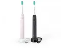 Philips Sonicare 3100 series 3100 series HX3675/15 2x Elektrische Schallzahnbürsten - Schwarz/Rosa