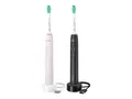 Philips 3100 Series HX3675 Zahnbürstenset - Black/Sugar Rose